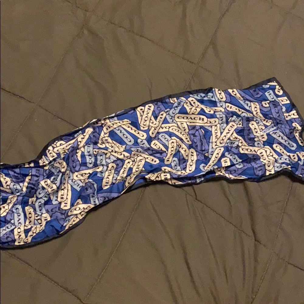 Coach Silk Scarf Long Rectangular Shape - image 2
